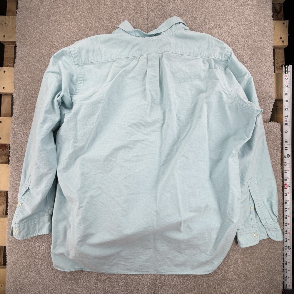 Vintage Ralph Lauren Oxford Shirt Mens XL Classic Fit‎ Light Blue Flesh Pony - Picture 6 of 6